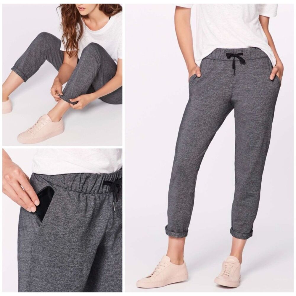 Lululemon On the Fly Pants Heathered Black